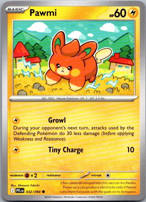 Pawmi #032/094 ME02: Phantasmal Flames Common NM