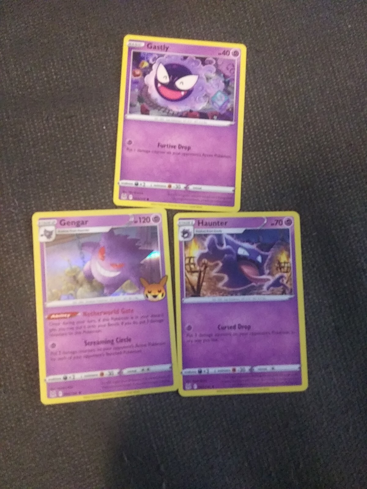 GENGAR GASTLY HAUNTER 3 CARD EVOLUTION SET 2022 SWSH Lost Origin HOLO Pokemon