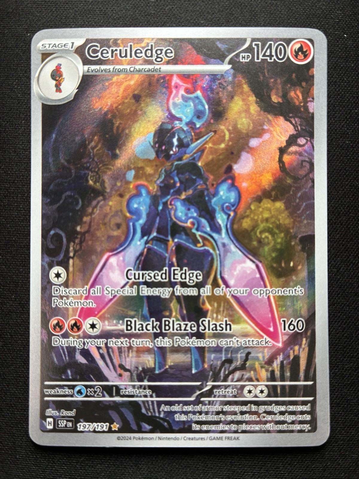 Pokemon: Ceruledge 197/191 IR Illustration Rare Surging Sparks
