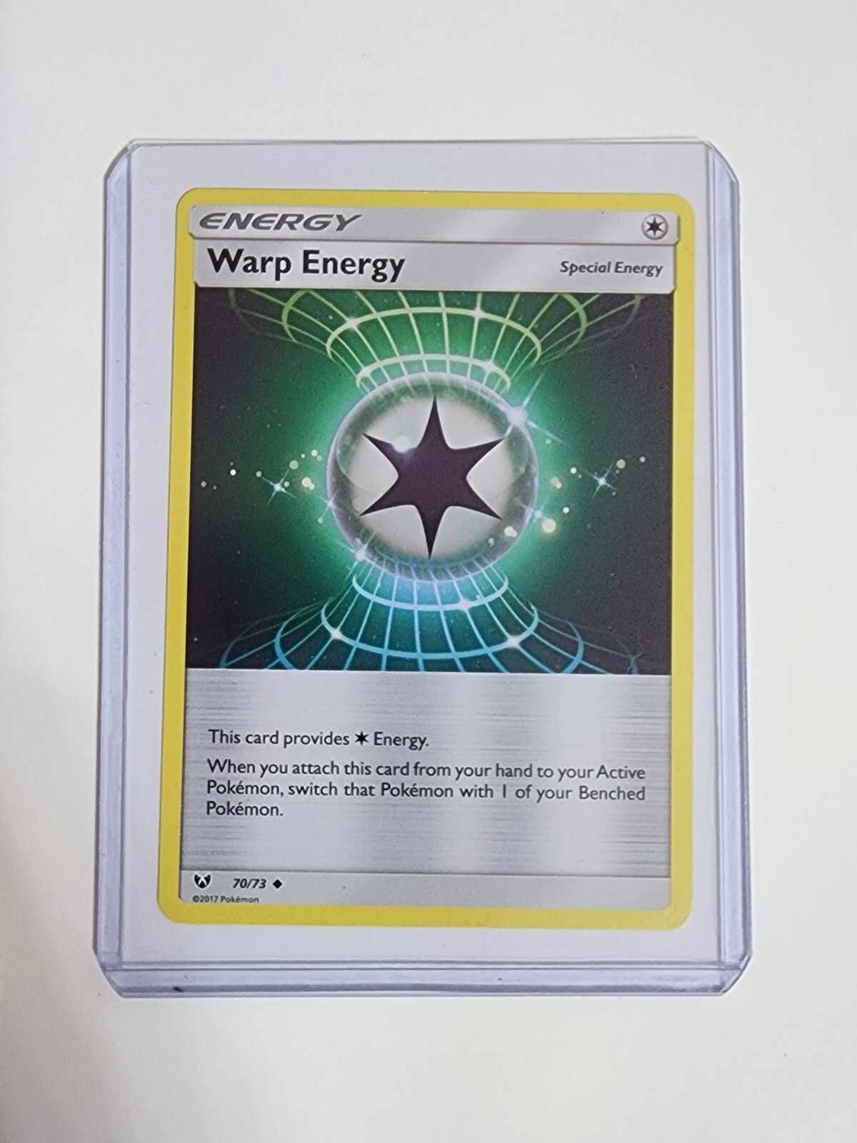 2017 Warp Energy 70/73 – Shining Legends – Special – NM Pokémon TCG