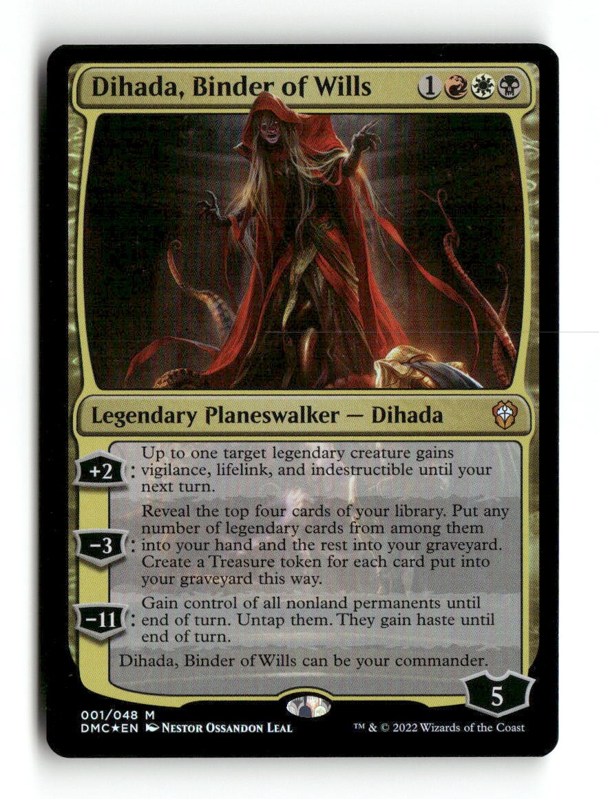Dihada, Bnder of Wills [DMC – 1] Mythic Foil NM Commander: Dominaria United