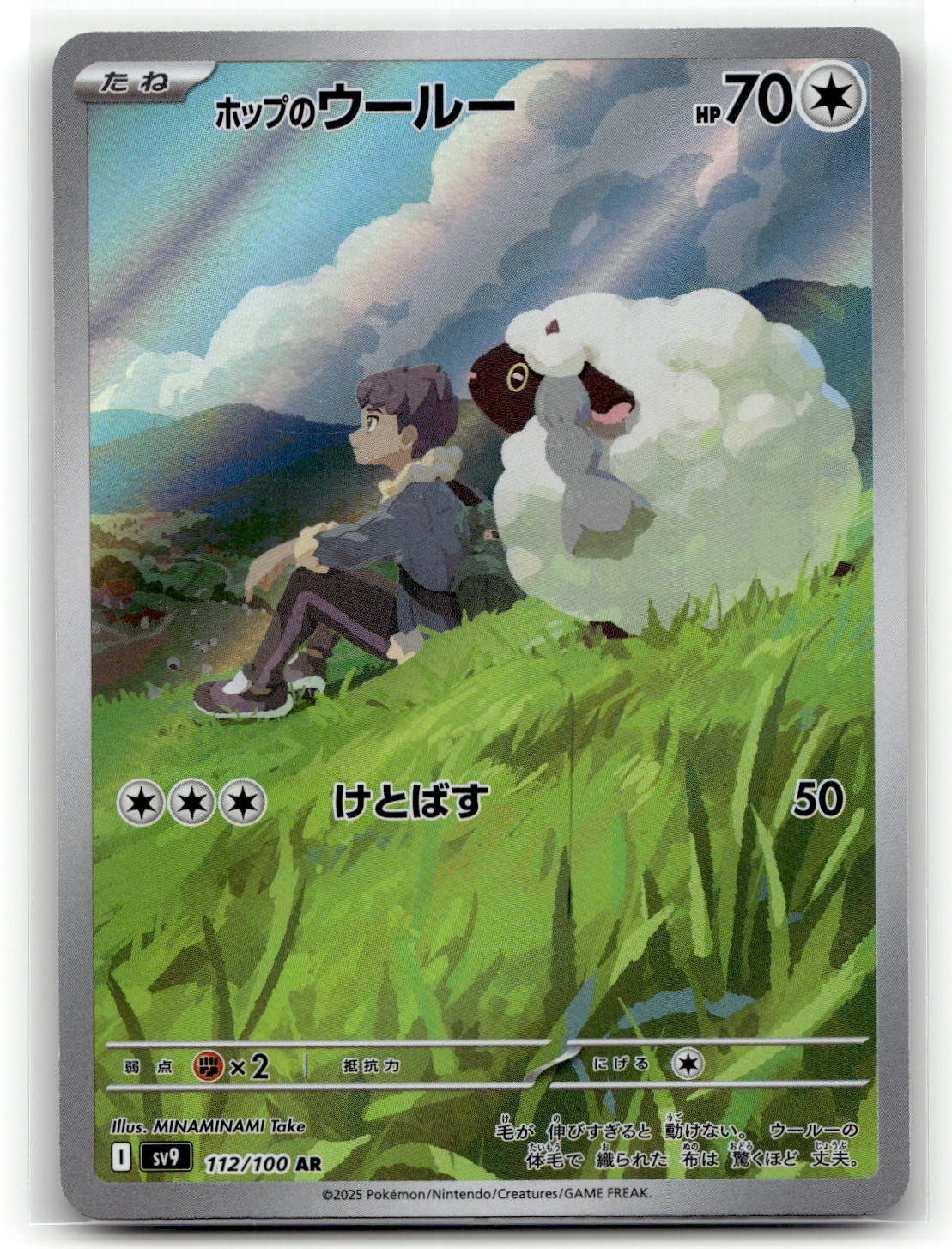 Hop’s Wooloo 112/100 Art Rare Battle Partners Pokemon Japanese NM/M