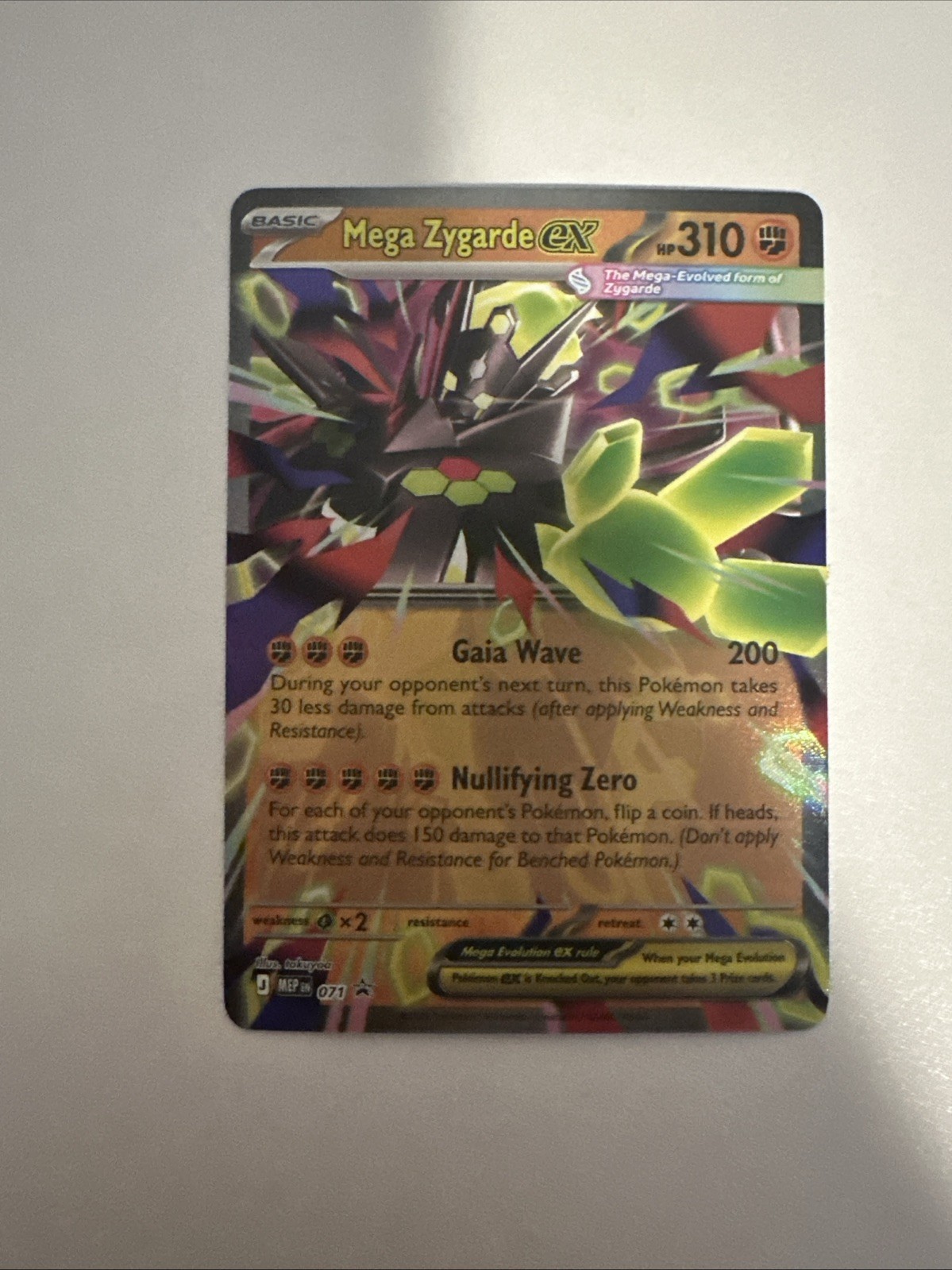 Mega Zygarde ex 071 Me: Mega Evolution Promo Holo