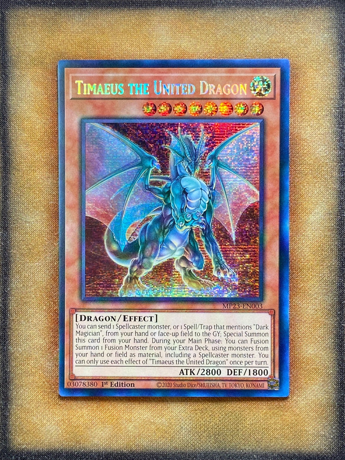 Yugioh Timaeus the United Dragon MP23-EN003 Secret Rare 1st Ed NM