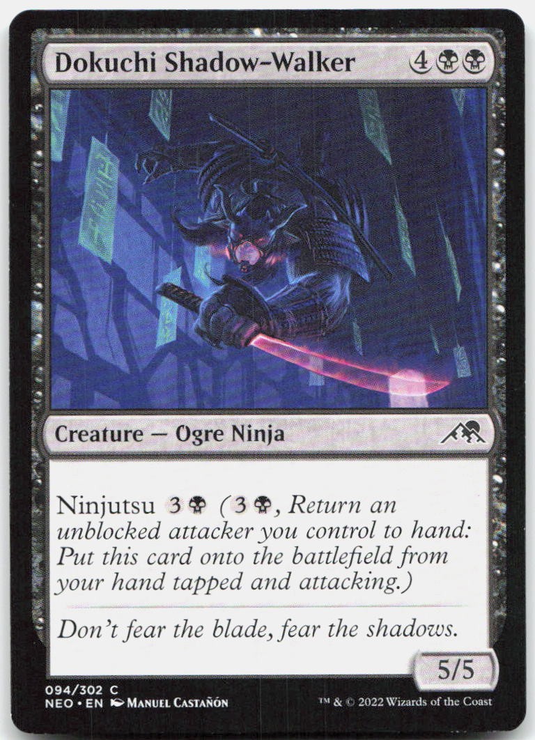 Dokuchi Shadow Walker C Kamigawa: Neon Dynasty NEO 94 NM Manuel Castañón