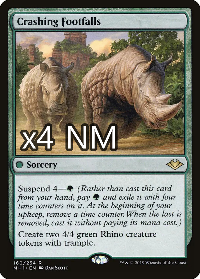 Crashing Footfalls x 4 NM Modern Horizons MTG playset