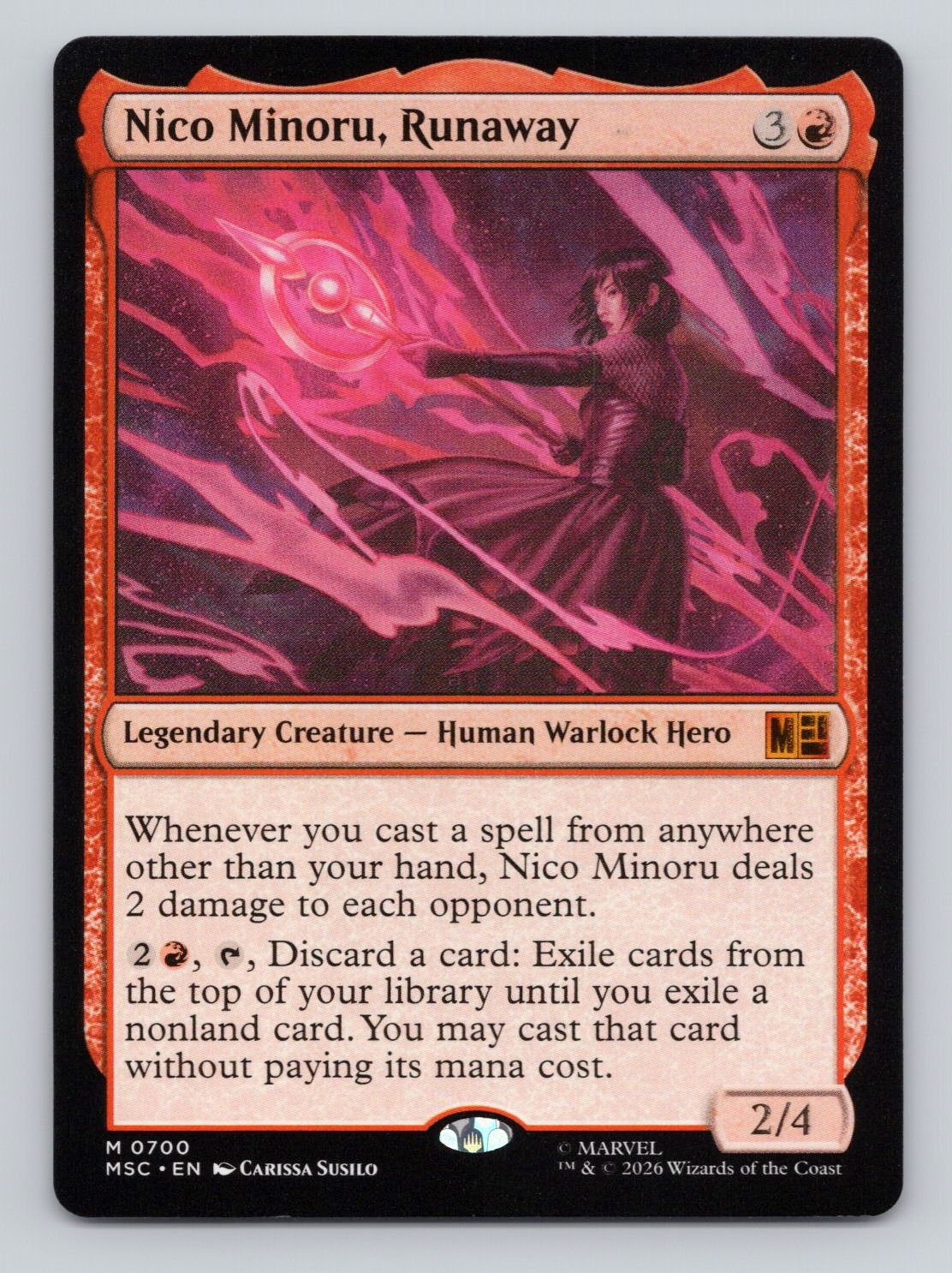 Nico Minoru, Runaway M Commander: Marvel Super Heroes 700 NM