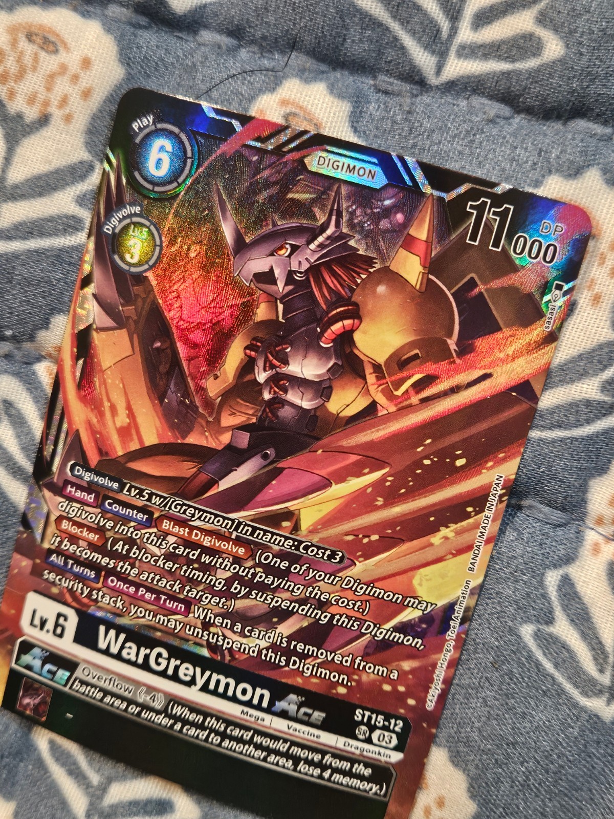 WarGreymon ACE FOIL – SR ST15-12 Versus Royal Knights – Digimon