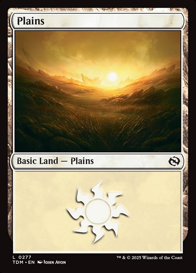 MTG Tarkir Dragonstorm L Plains #0277 PLAYSET 4X X4