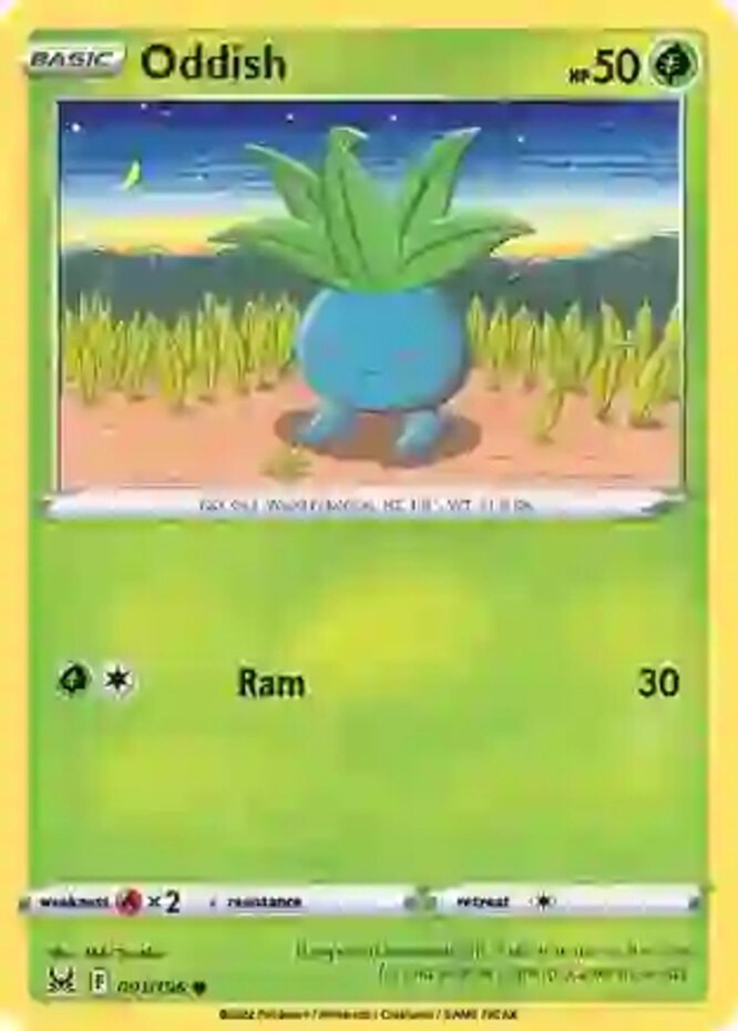 Oddish~001/196~NM~Sword & Shield – Lost Origin~PKM