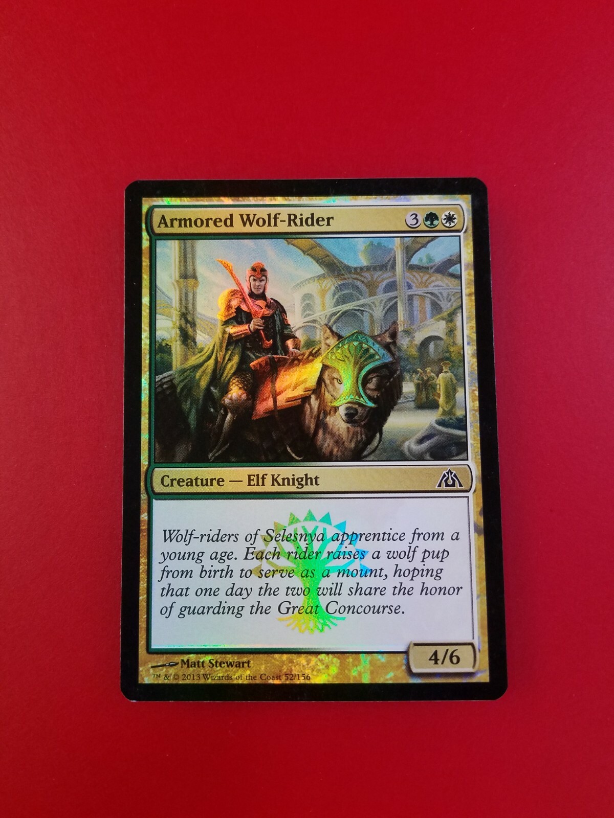 1x Armored Wolf-Rider | FOIL | Dragon’s Maze | MTG Magic Cards
