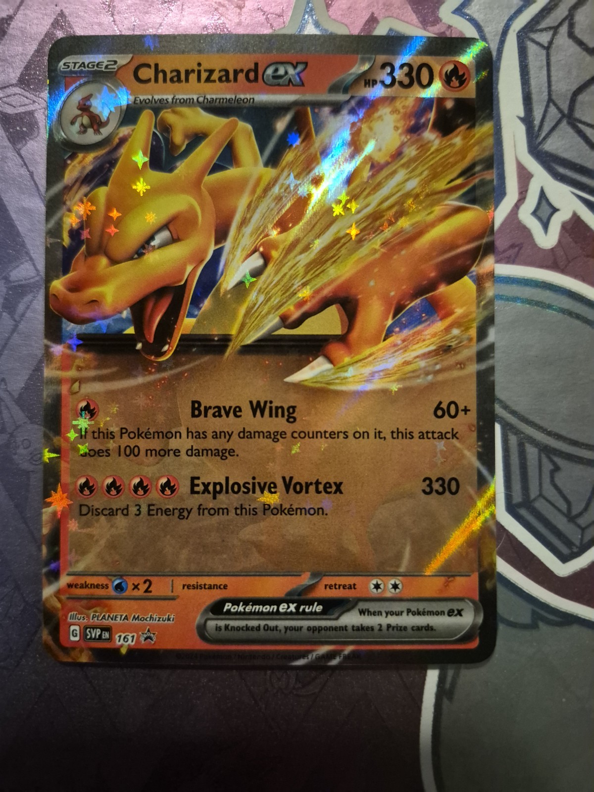 Pokémon TCG Charizard EX Scarlet & Violet Holo Black Star Promo 161