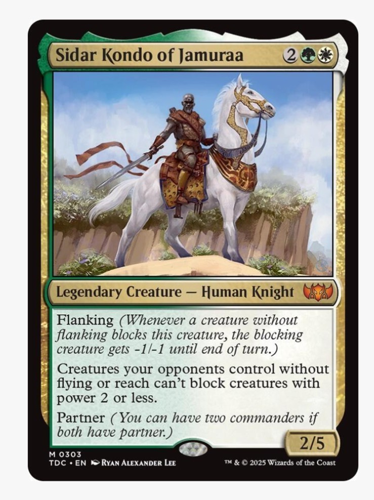 Sidar Kondo of Jamuraa | MTG TDC | Selesnya Human Knight Partner EDH Mythic | NM