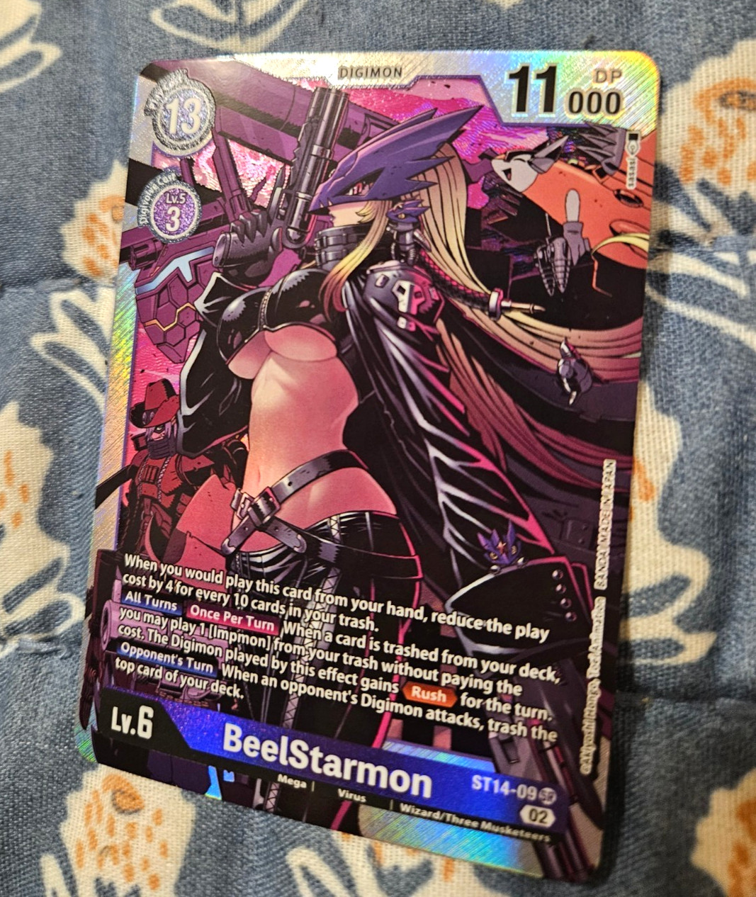 BeelStarmon FOIL SR ST14-09 Deck 14: Beelzemon – Digimon