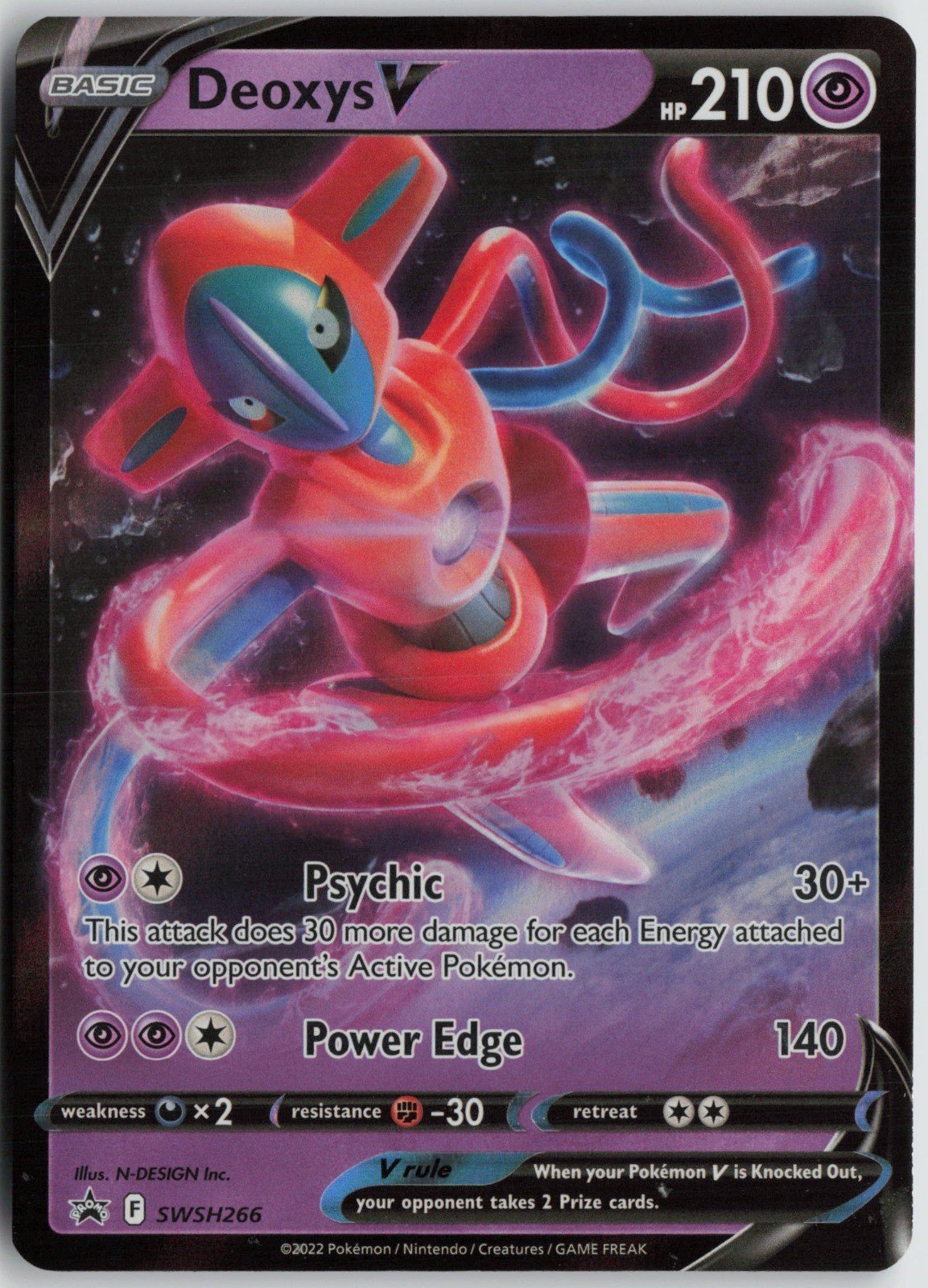 Deoxys V – Promo Holo SWSH: Sword & Shield Promo Cards SWSH266 NM N-DESIGN Inc