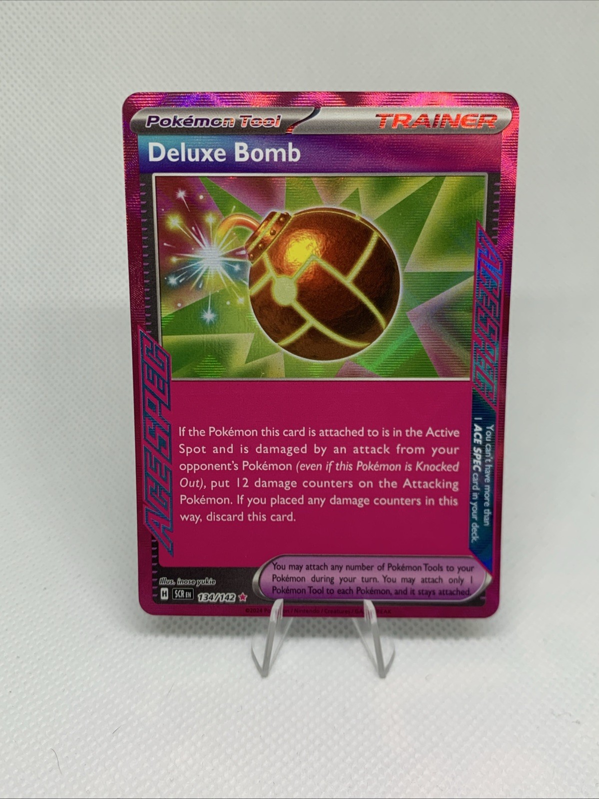 Pokémon TCG Deluxe Bomb 134/142 Stellar Crown Ace Spec Trainer Card