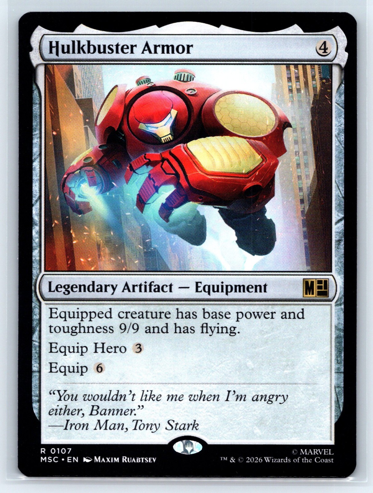 Hulkbuster Armor – NM – Commander: Marvel Super Heroes – MTG – MSC