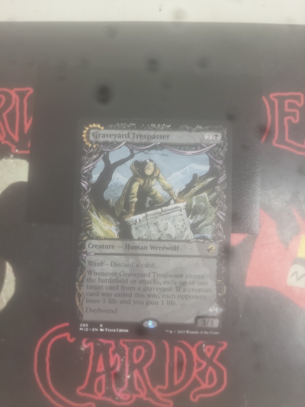 Magic The Gathering Midnight Hunt “Graveyard Trespasser” 390 SHOWCASE RARE NM
