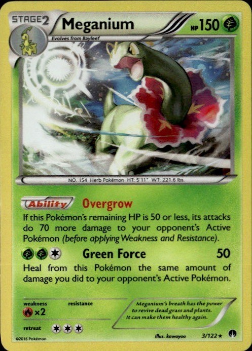 Meganium – 3/122 (Cosmos Holo) Promo BLE Blister Exclusives 003/122