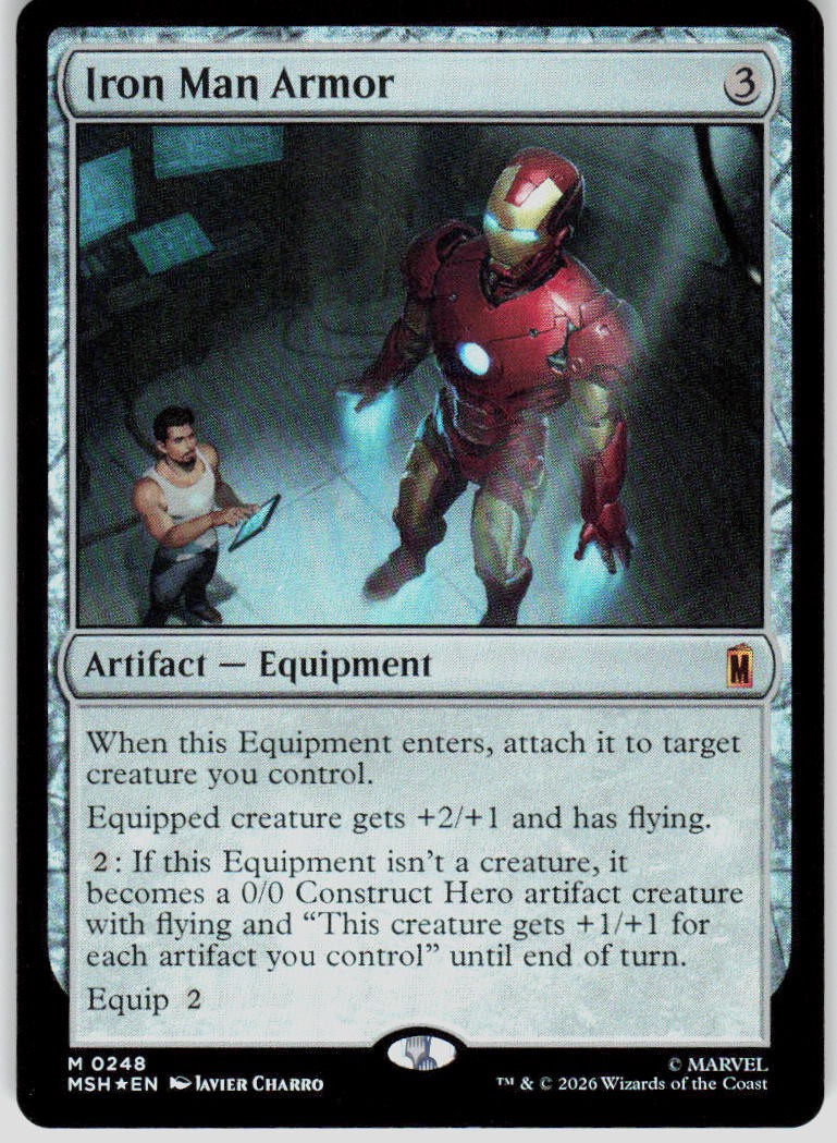 Iron Man Armor Foil 248 Marvel Super Heroes Magic the Gathering