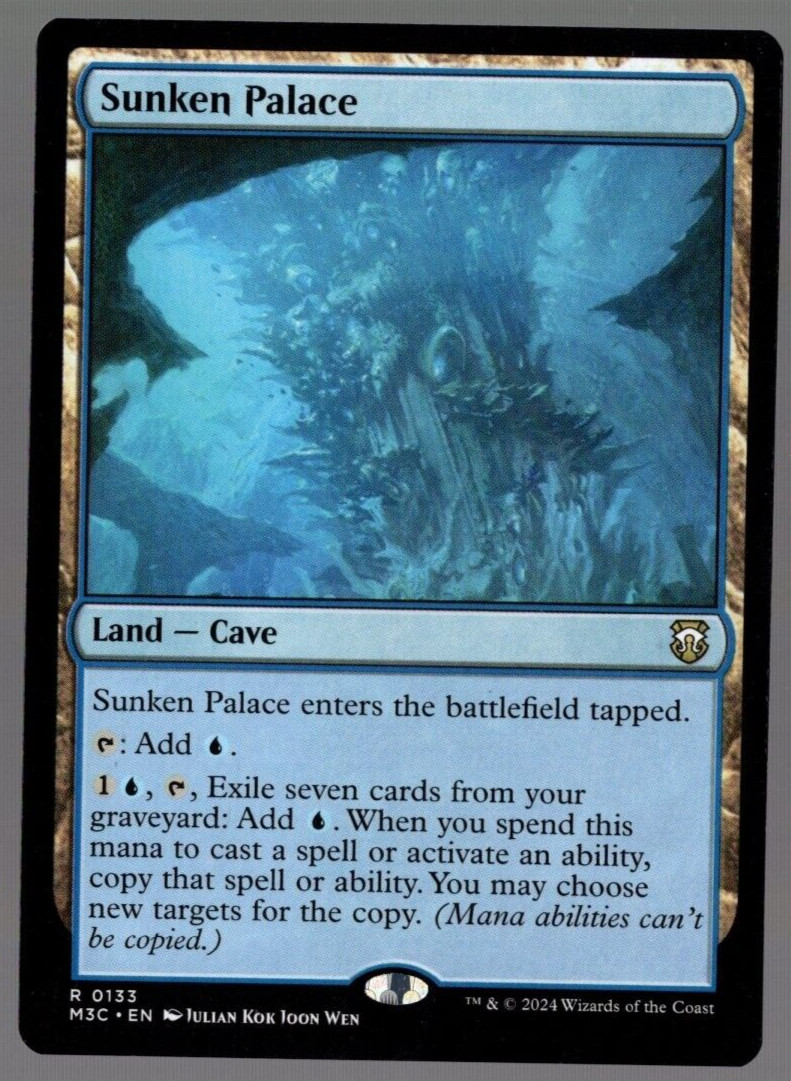 Sunken Palace 0133 Non Foil Rare Modern Horizons 3 MTG Near Mint