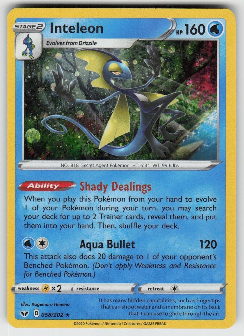 Inteleon – (Cosmos Holo) 058/202 Promo Miscellaneous Cards & Products