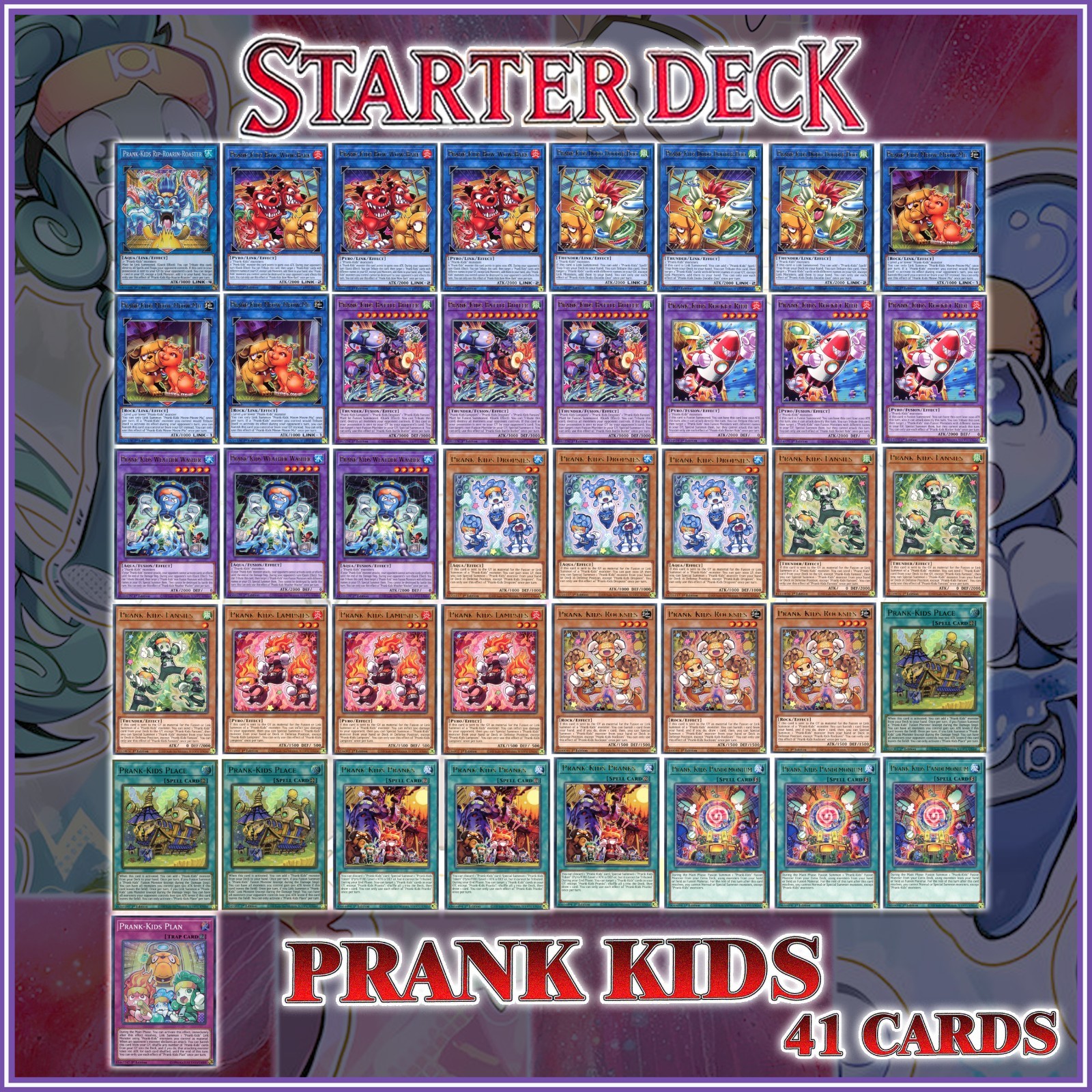 PRANK-KIDS STARTER DECK 41 | Pranks Butler Dropsies Fansies Lampsies YuGiOh🔥