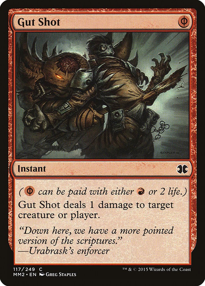 MTG Magic the Gathering Gut Shot (117/265) Modern Masters 2015 LP