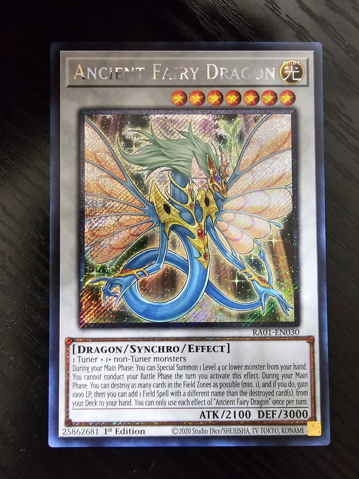 Ancient Fairy Dragon – RA01-EN030 – Secret Rare 1st Edition