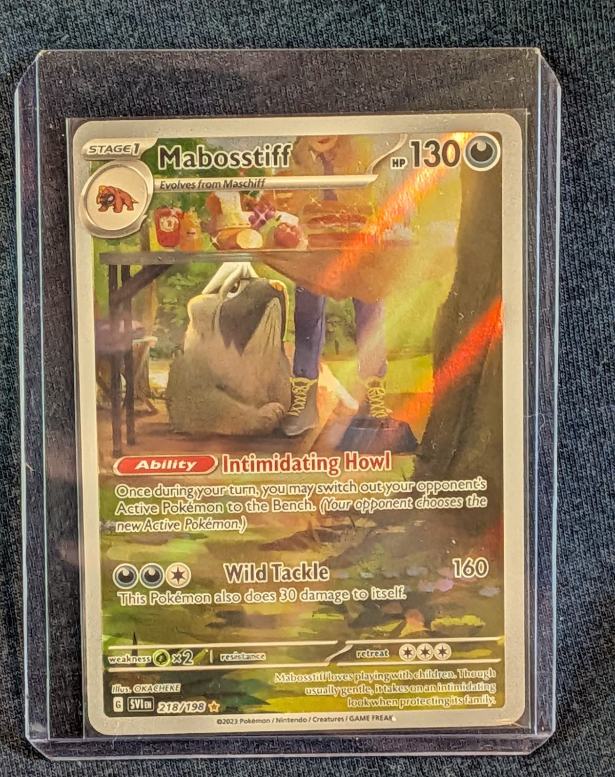 Mabosstiff – Illustration Rare SV01: Scarlet & Violet Base Set 218/198 NM