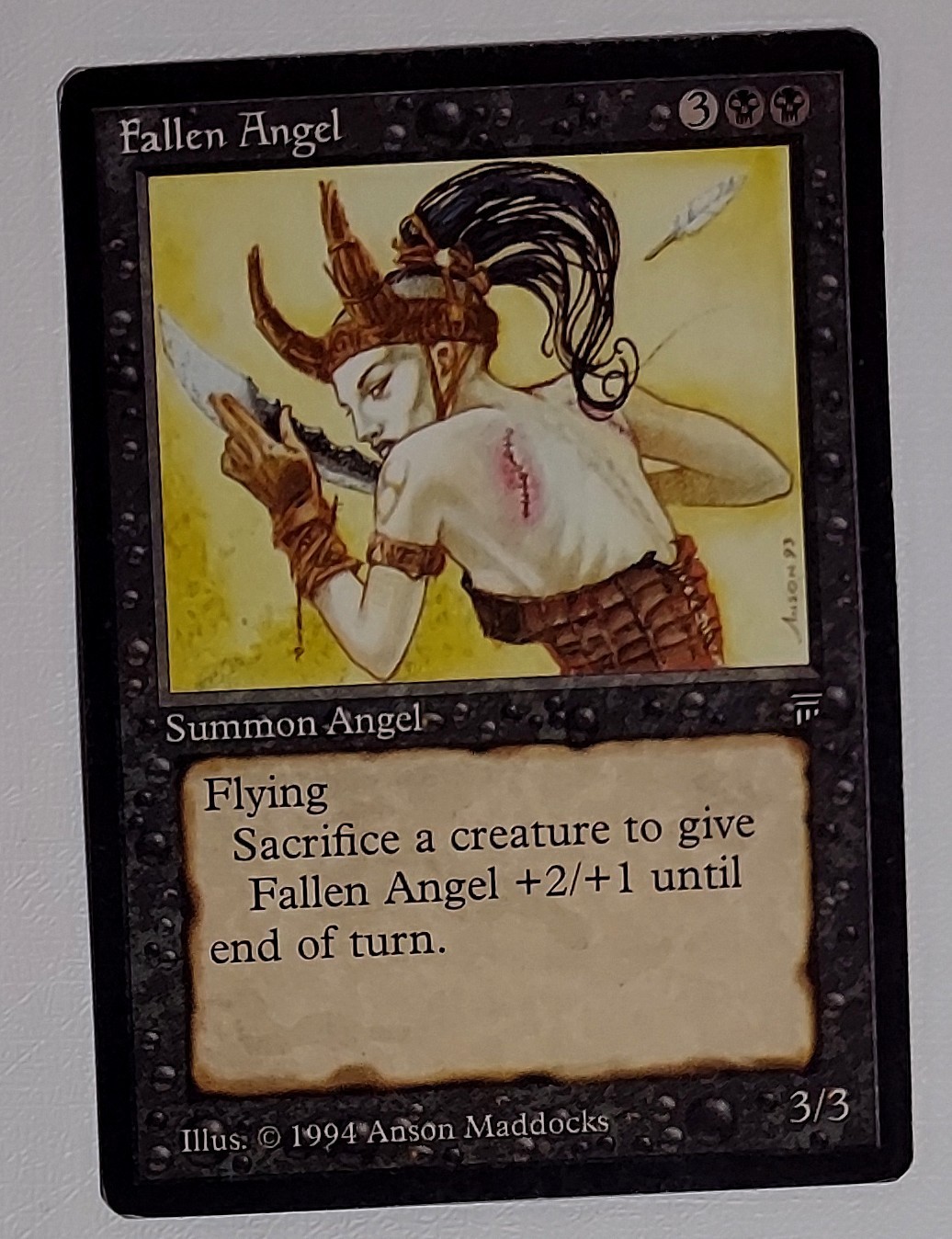 MTG ** Fallen Angel ** LP, Legends set, English, 1994 LG