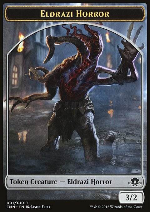 MTG Magic the Gathering Token – Eldrazi Horror (1/234) Eldritch Moon LP