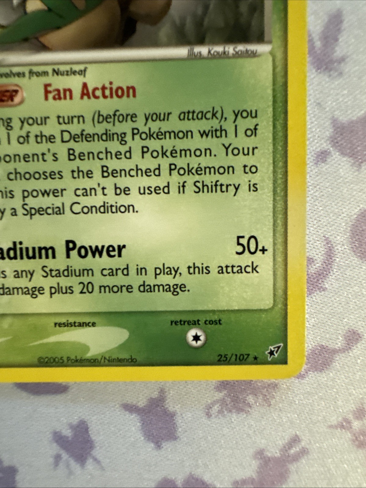 Shiftry 25/107 Rare Ex Deoxys Pokemon Card