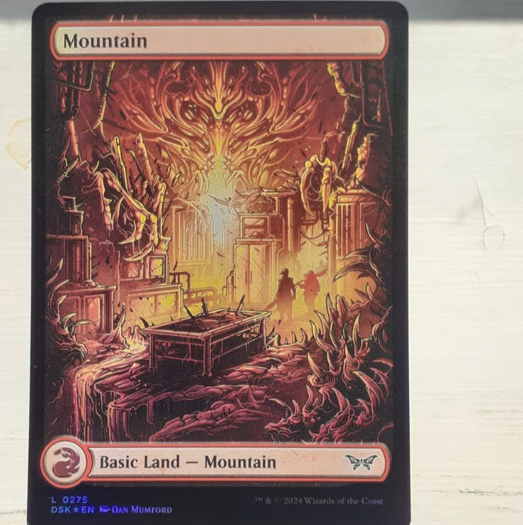 10x FULL ART MOUNTAIN FOIL – Duskmourn – MTG – Magic the Gathering