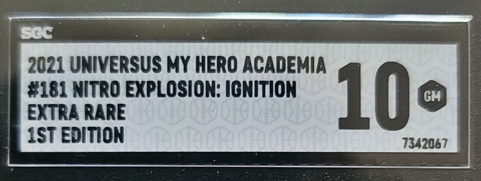 SCG 10 GM 💎 Nitro Explosion: Ignition XSR 1st Edition MHA Autographed Clifford
