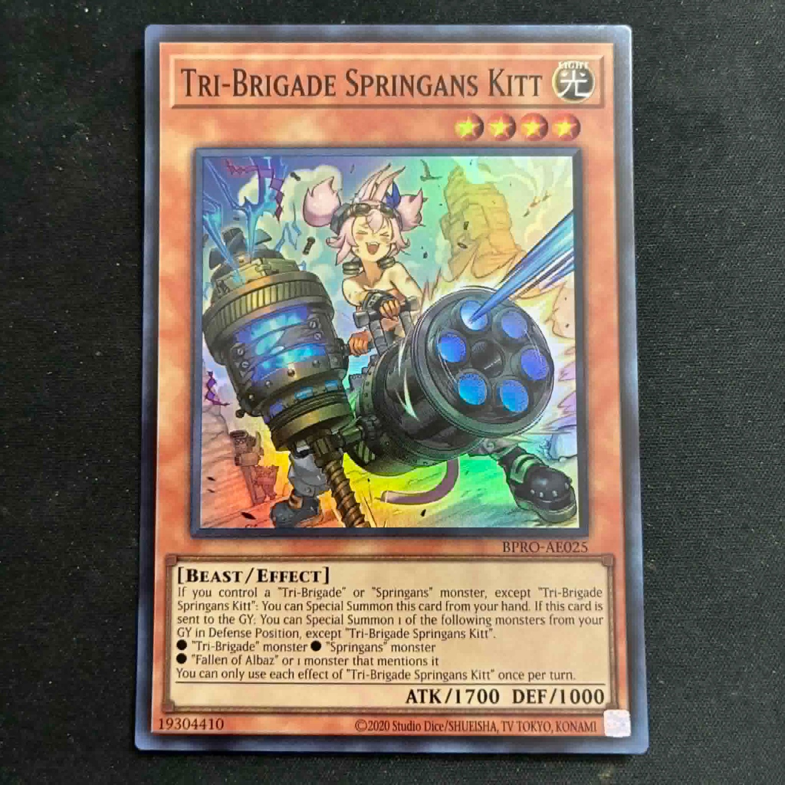 Tri-Brigade Springans Kitt (Asian English) BPRO-AE025, Super Rare, not Secret EN