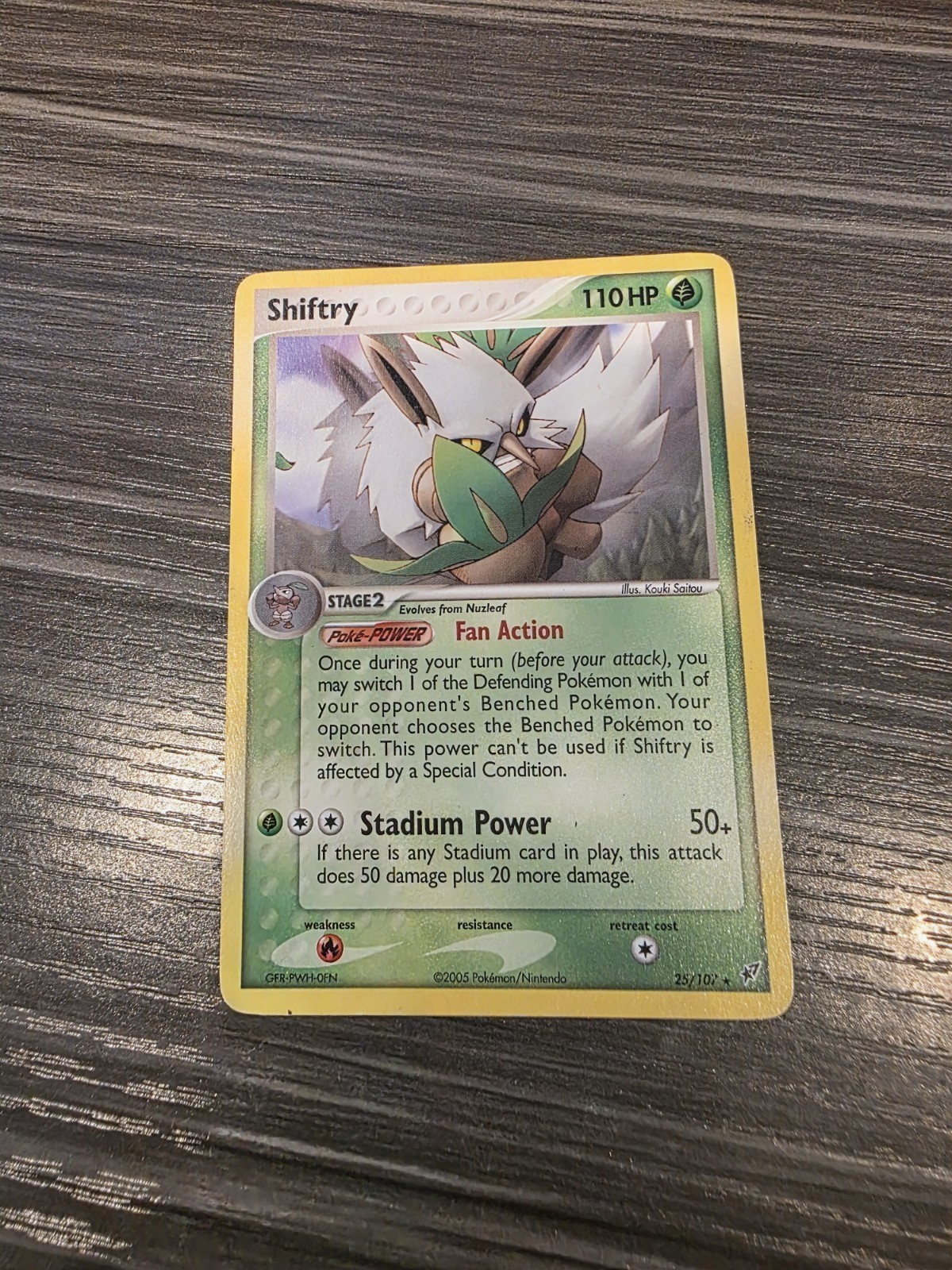 Shiftry – 25/107 – Pokemon Ex Deoxys Non-Holo Card LP