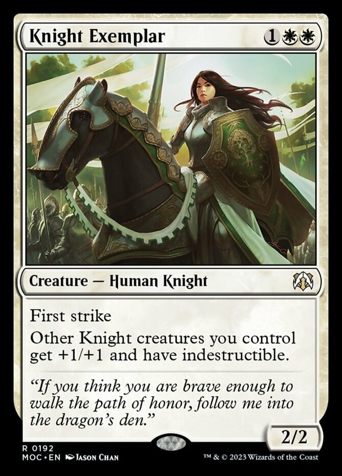 1x Knight Exemplar NM-Mint, English Commander: March of the Machine MTG Magic