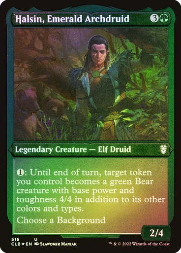 4 x FOIL ETCHED Halsin, Emerald Archdruid Magic the Gathering NM