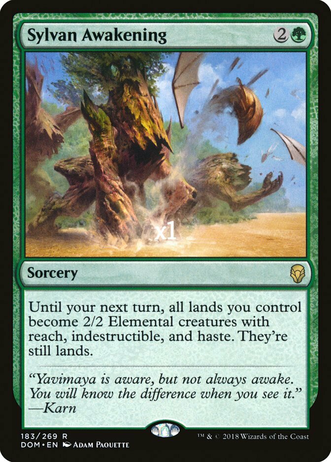 MTG Dominaria DOM Sylvan Awakening MINT