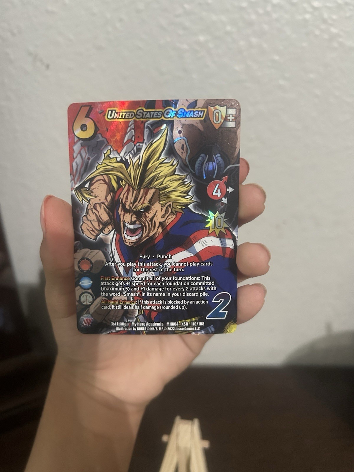 Jasco Games UniVersus MHA United States of Smash 110/108 XSR Foil 1st Ed