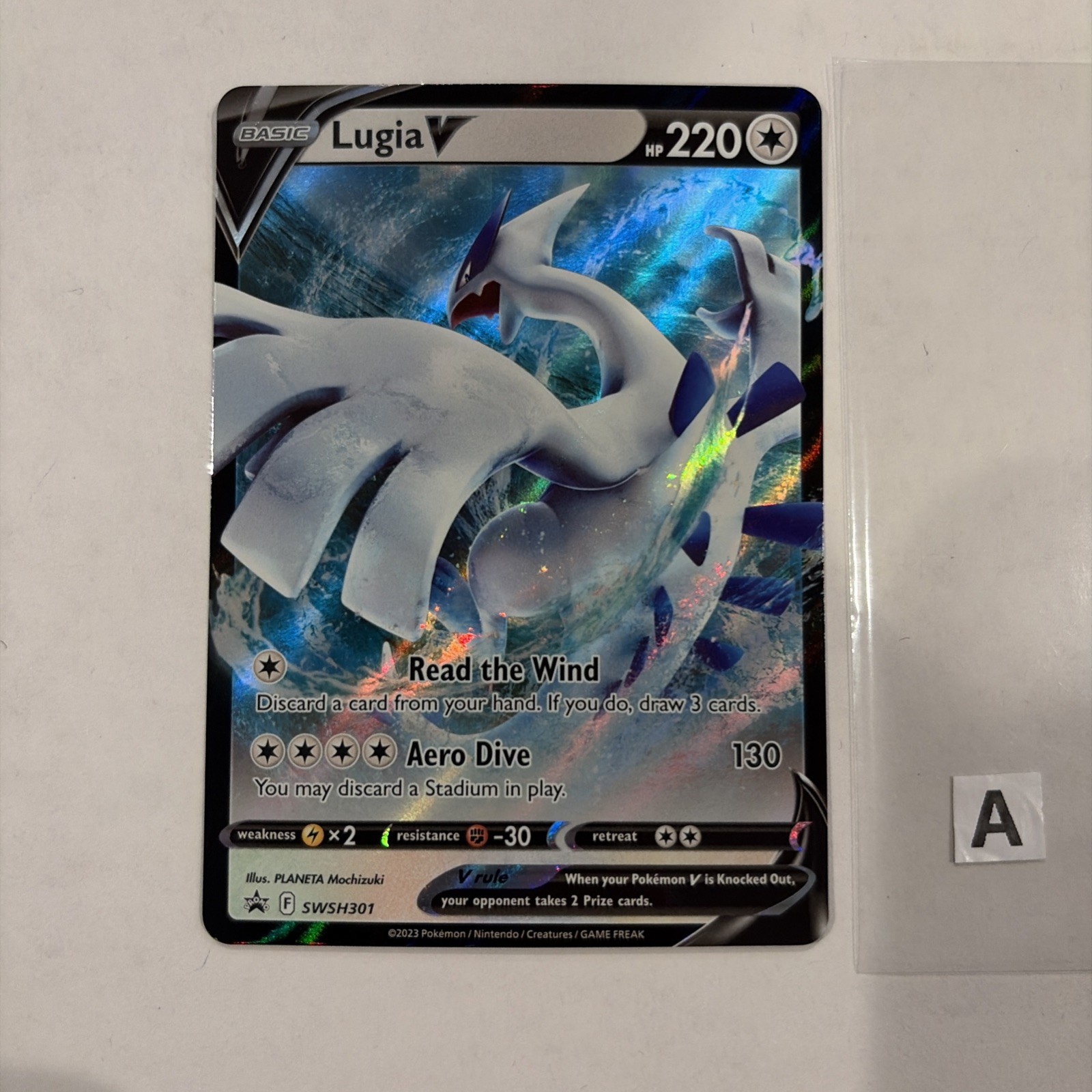 Pokémon TCG Lugia v SWSH301 Holo Black Star Promo Card Ultra Rare