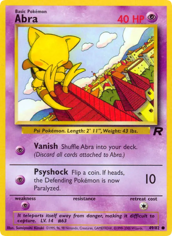2000 Pokemon Team Rocket: Choose Your Card! All Cards Available
