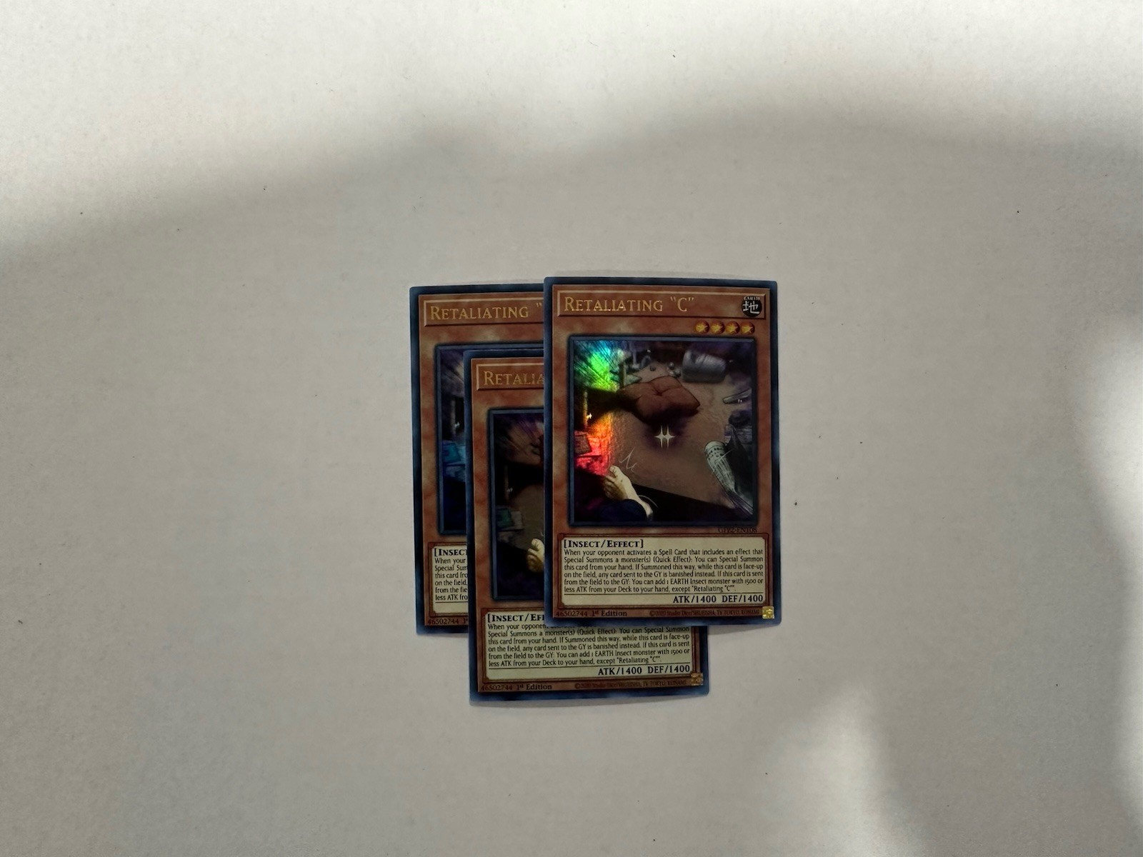 3X RETALIATING “C” 3X PLAYSET 1ST EDITION ULTRA RARE GFP2-EN108 NM YUGIOH!