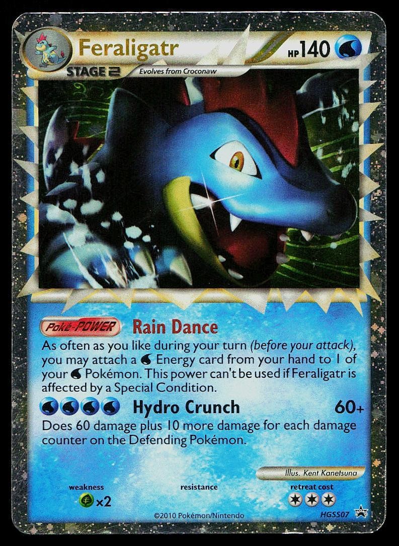 Pokemon Card HGSS Black Star Promos Feraligatr HGSS07 Promo