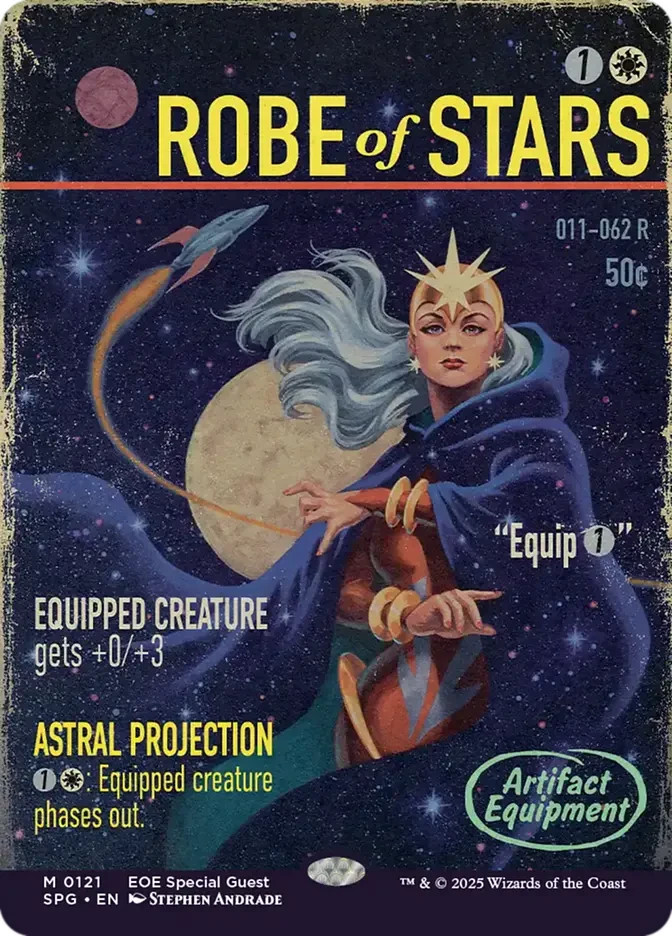 Robe of Stars ** Borderless ** #121 – Special Guest – NM MTG