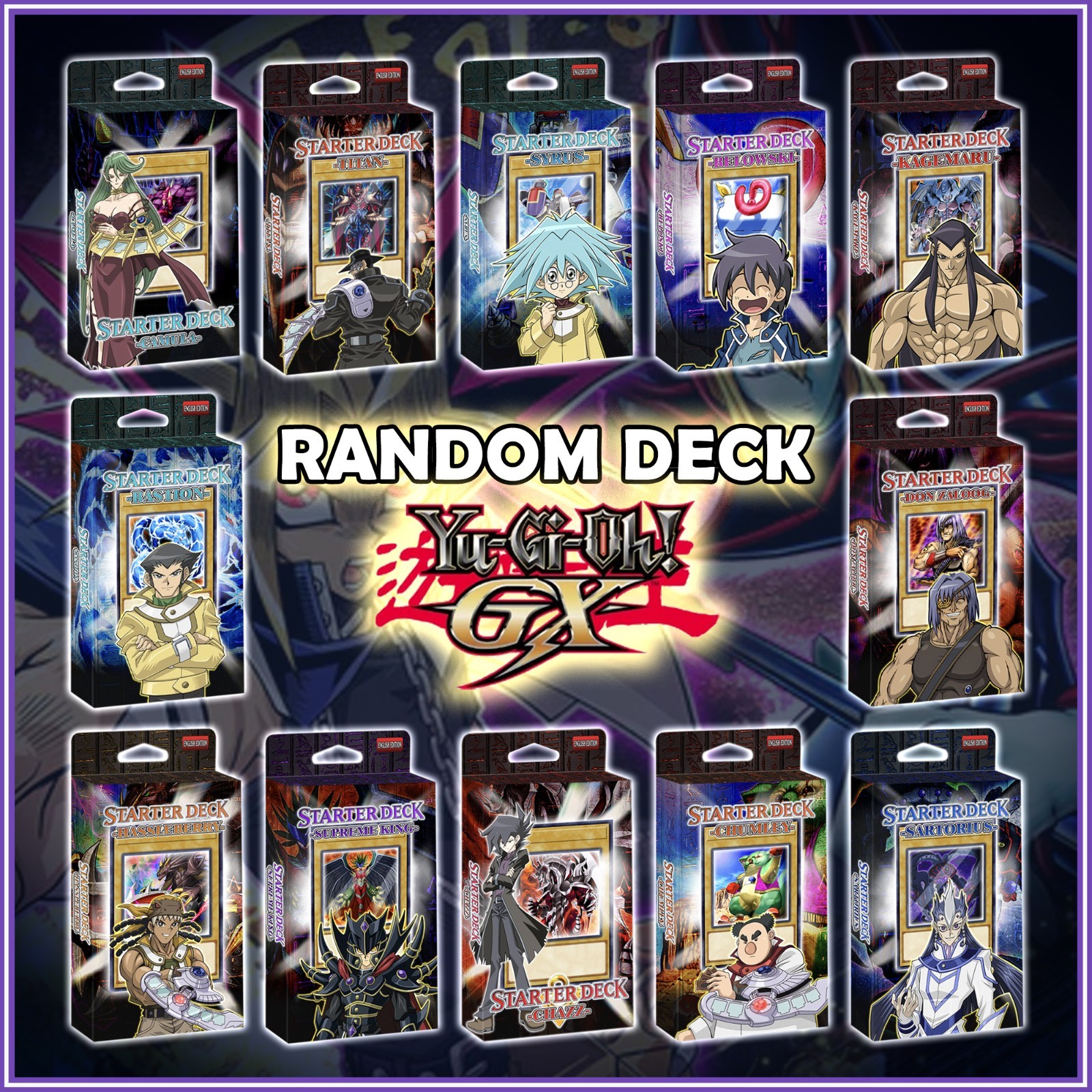 RANDOM YUGIOH GX STARTER DECK 40+ | JADEN ASTER SYRUS ZANE CHAZZ ALEXIS YuGiOh!