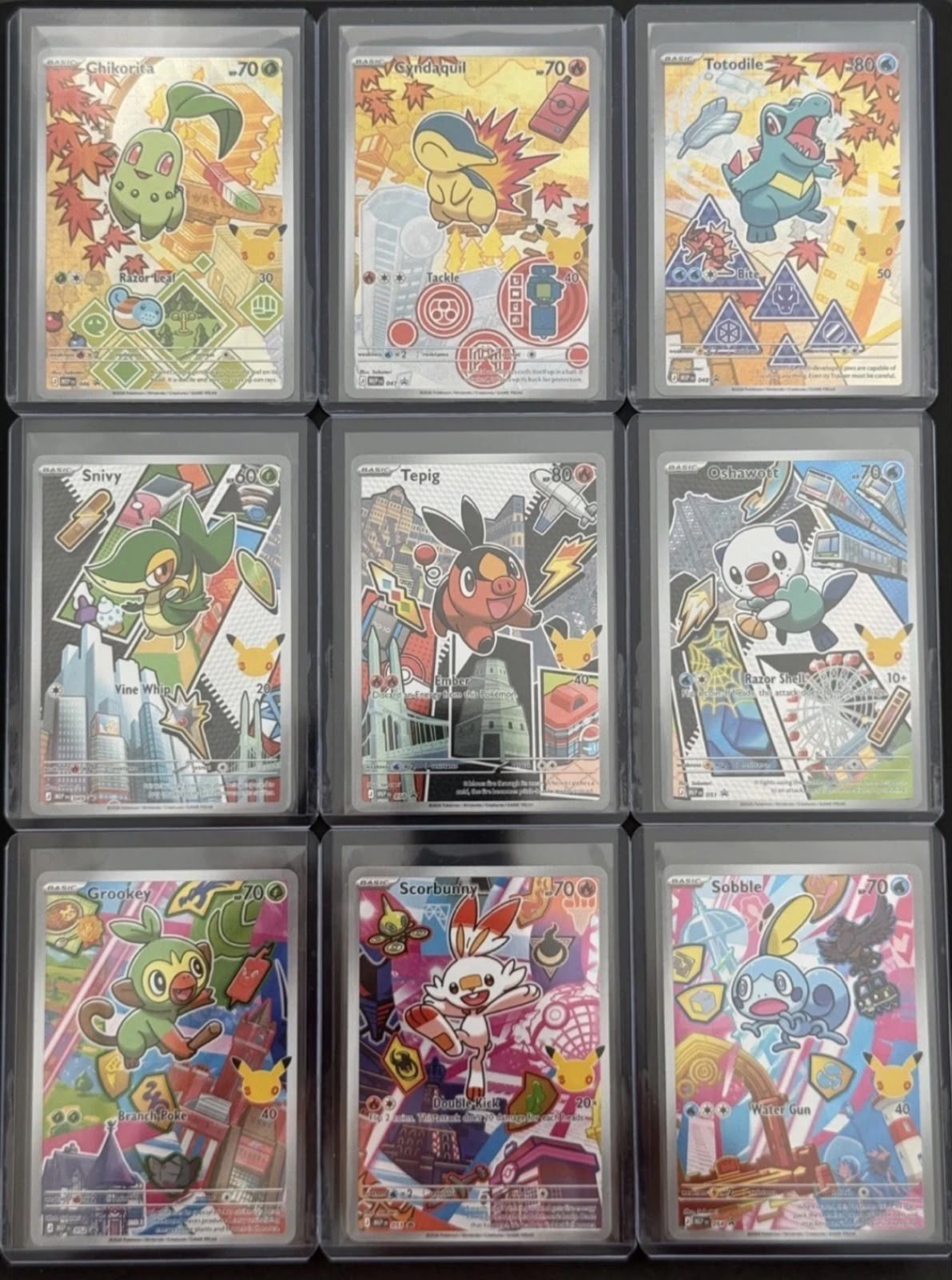 Pokemon First Partner Illustration Collection Series 2 – Full Set Of 9