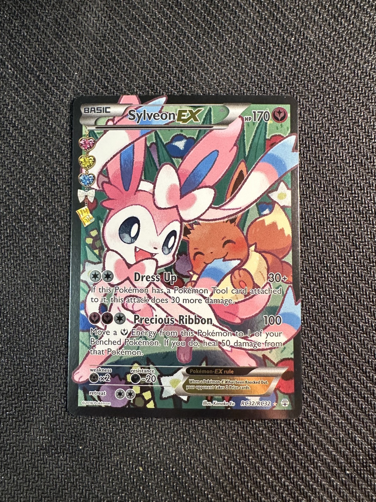 Sylveon EX RC32/RC32 Pokémon Generations: Radiant Collection Holo Full Art