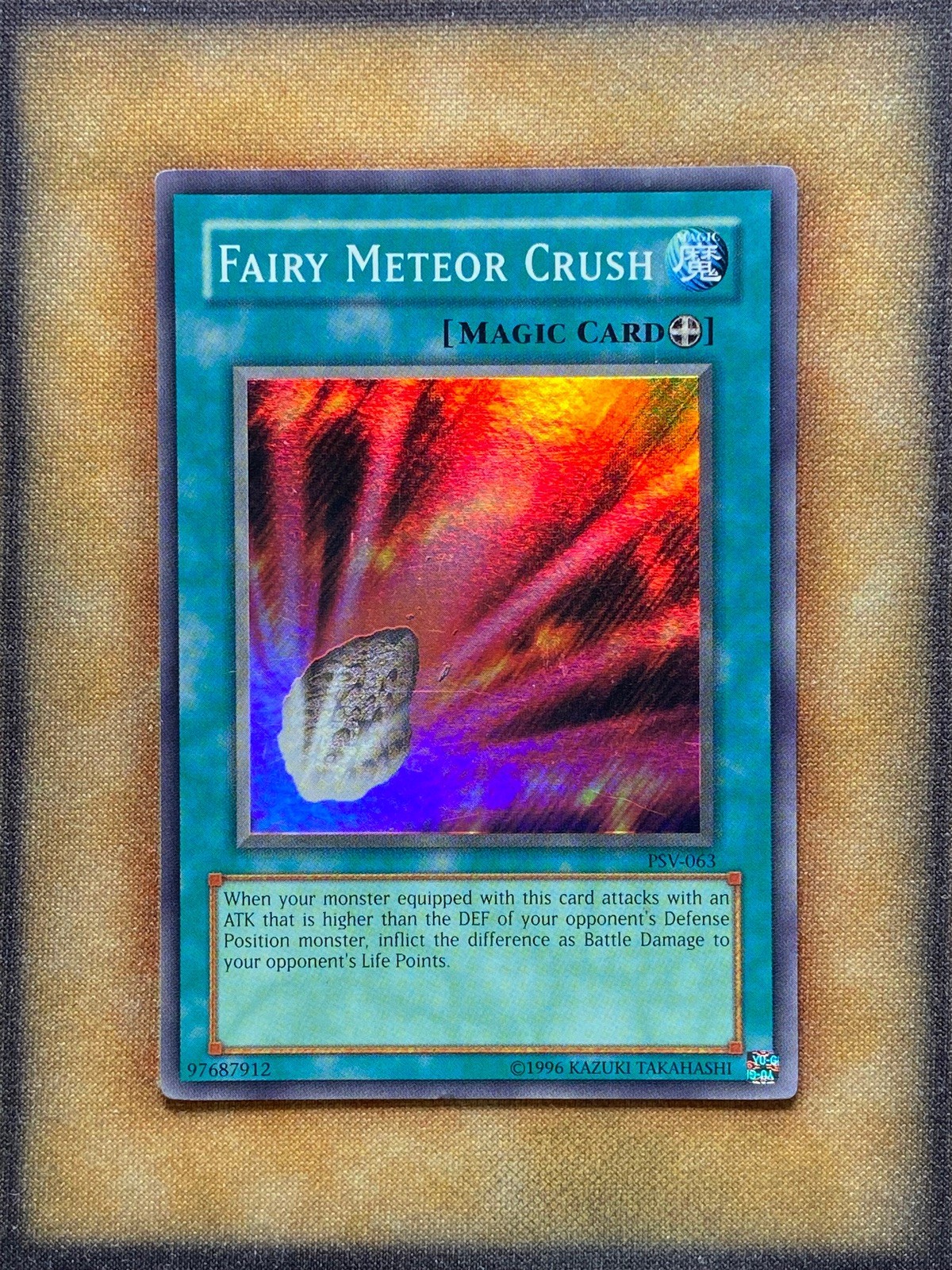 Yugioh Fairy Meteor Crush PSV-063 Super Rare Original Print LP